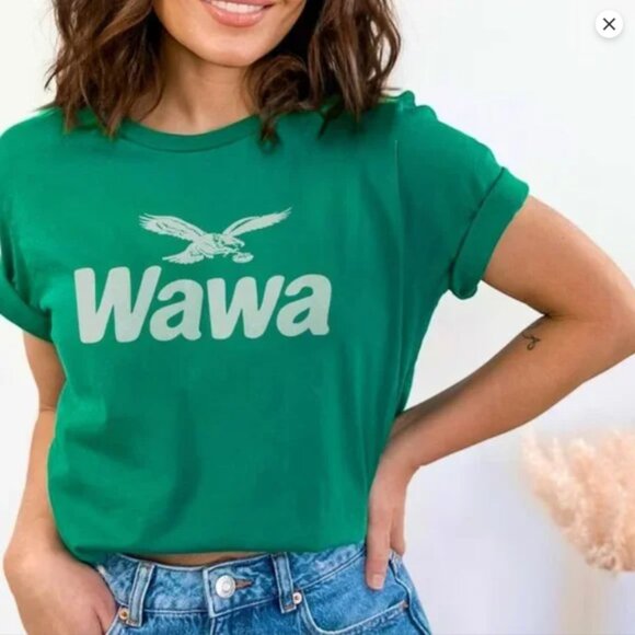 Philadelphia Eagles Wawa Soft T-shirt Green Eagles Philly Classic Shirt Tee - Picture 1 of 2